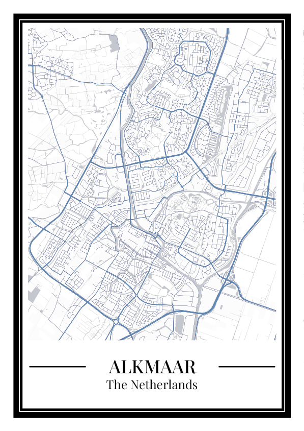 Alkmaar - Poster Slate Blue