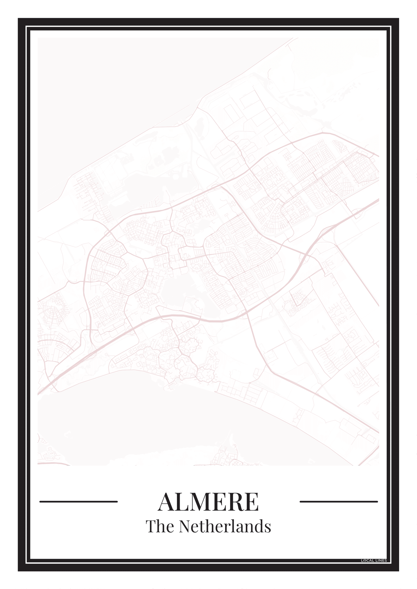 Almere - Poster Blush Pink
