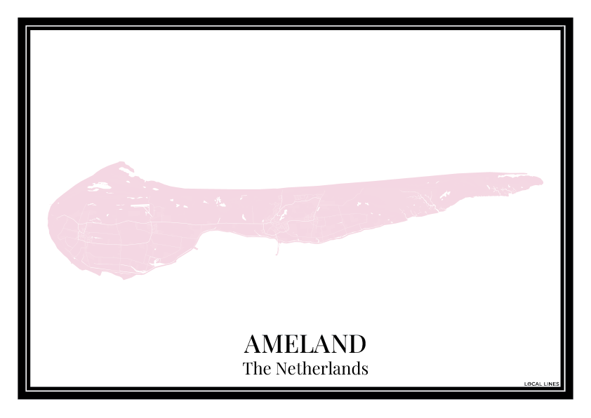 Ameland - Poster Blush Pink