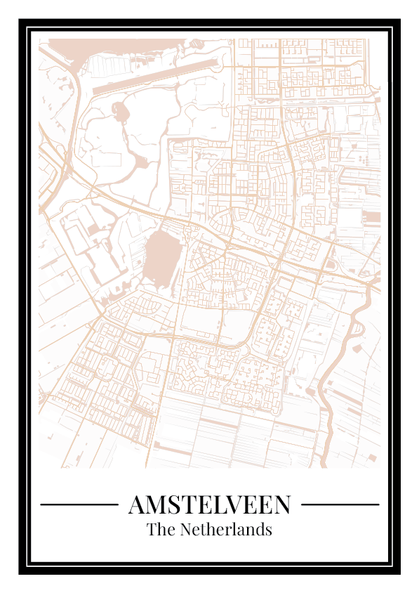 Amstelveen - Poster Warm Sand