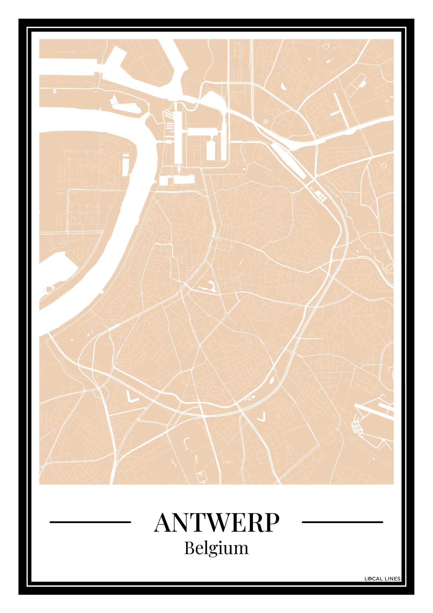 Antwerp - Poster Warm Sand