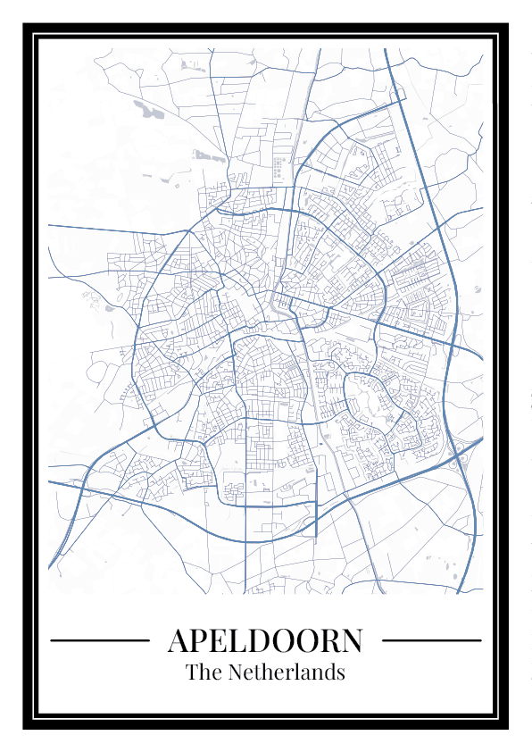 Apeldoorn - Poster Slate Blue