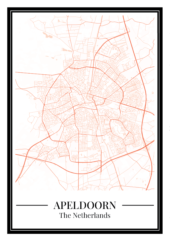 Apeldoorn - Poster Warm Peach