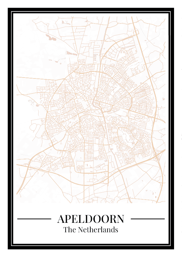 Apeldoorn - Poster Warm Sand