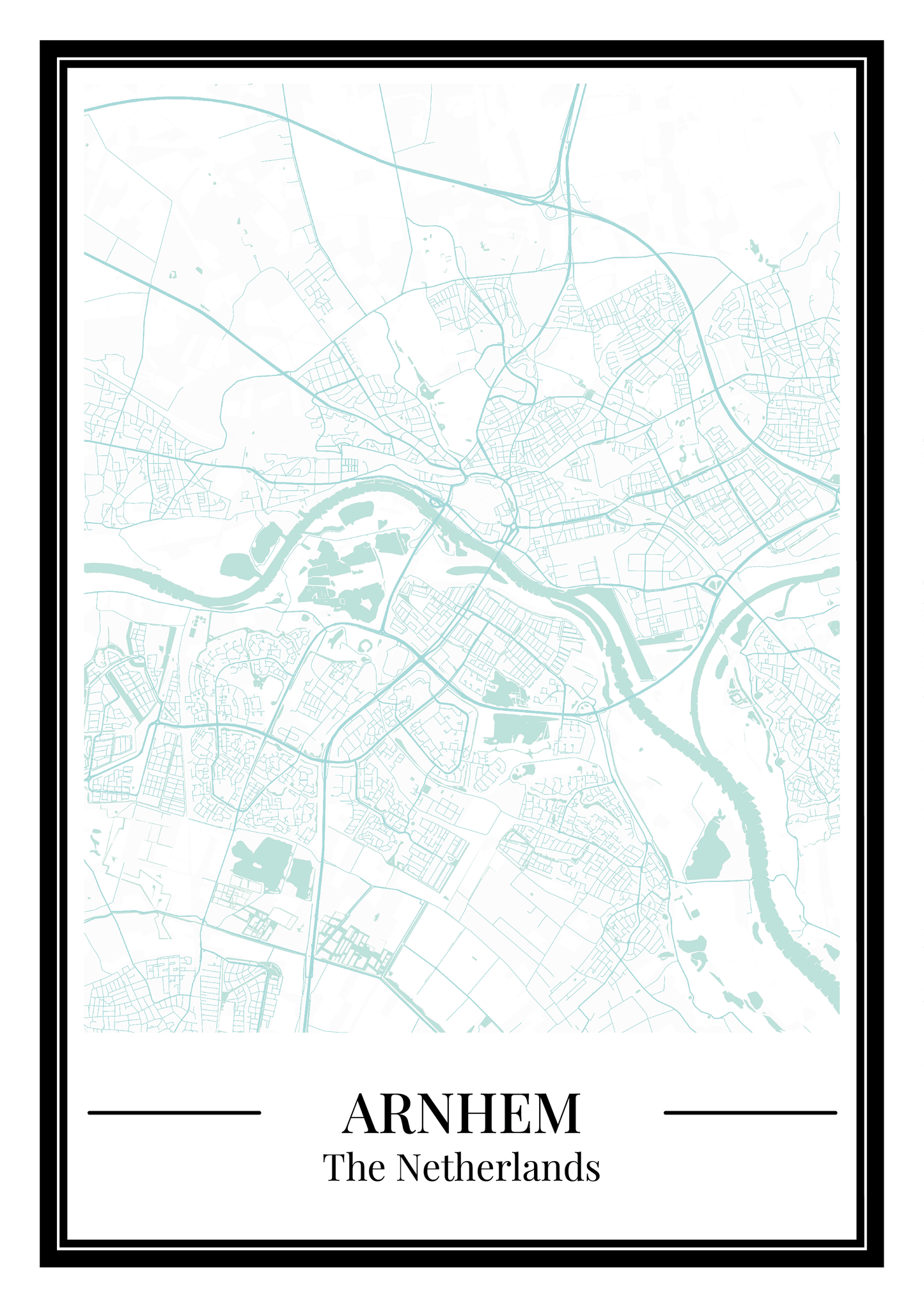 Arnhem - Poster Aqua Blue