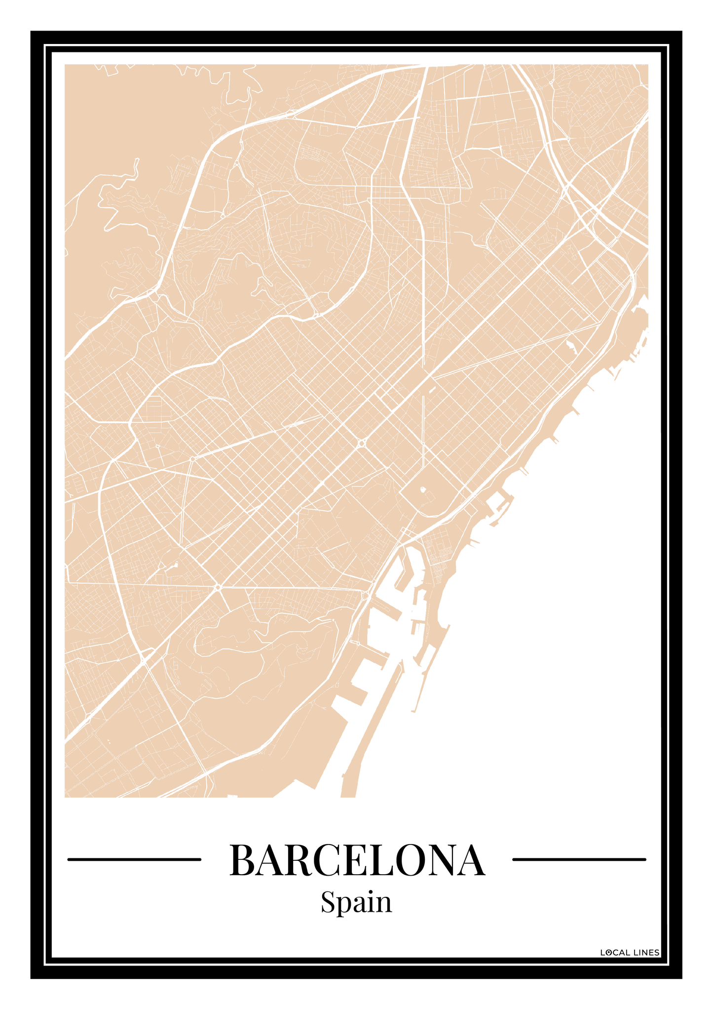 Barcelona - Poster Warm Sand