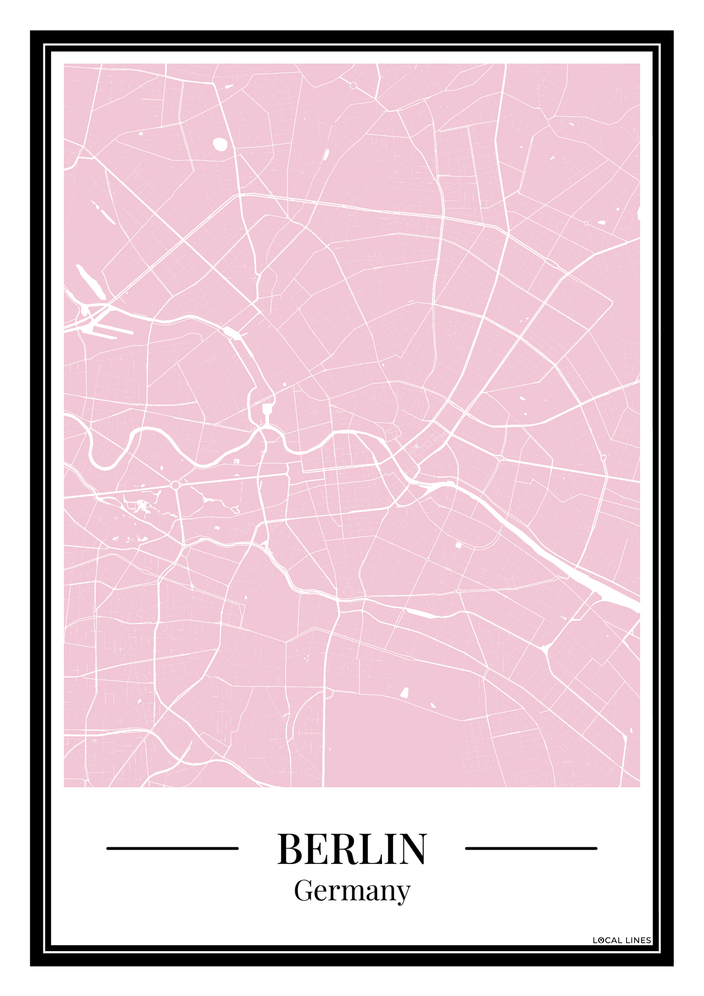 Berlin - Poster Blush Pink