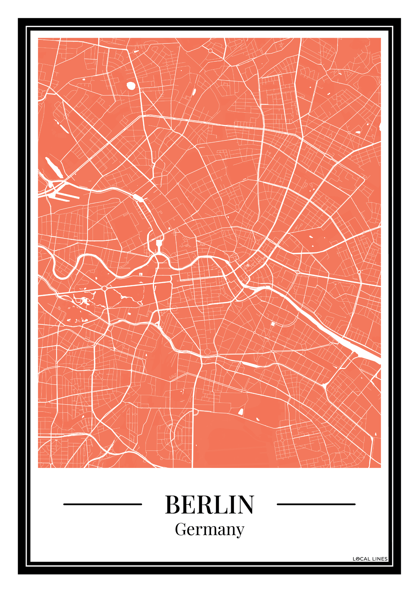Berlin - Poster Warm Peach