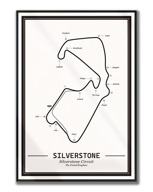 Poster Silverstone Formule 1 Circuit | Wit