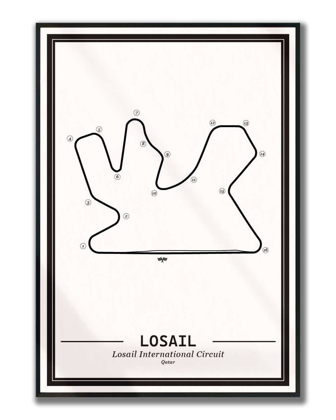 Poster Losail Formule 1 Circuit | Wit
