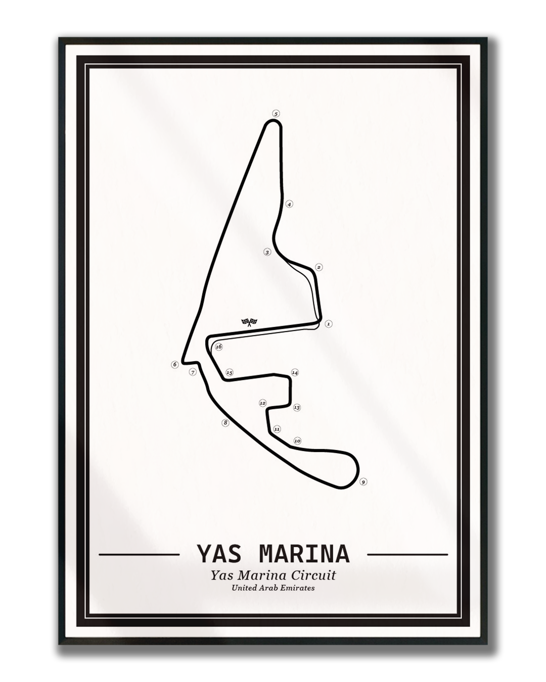 Poster Yas Marina Formule 1 Circuit | Wit