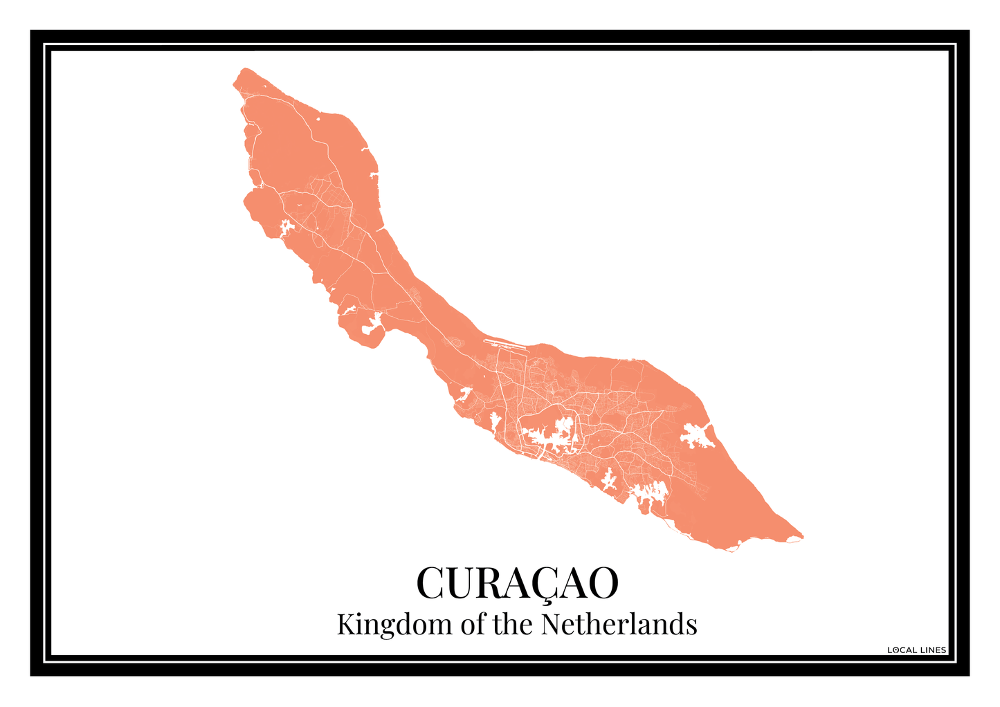 Curaçao - Poster Warm Peach