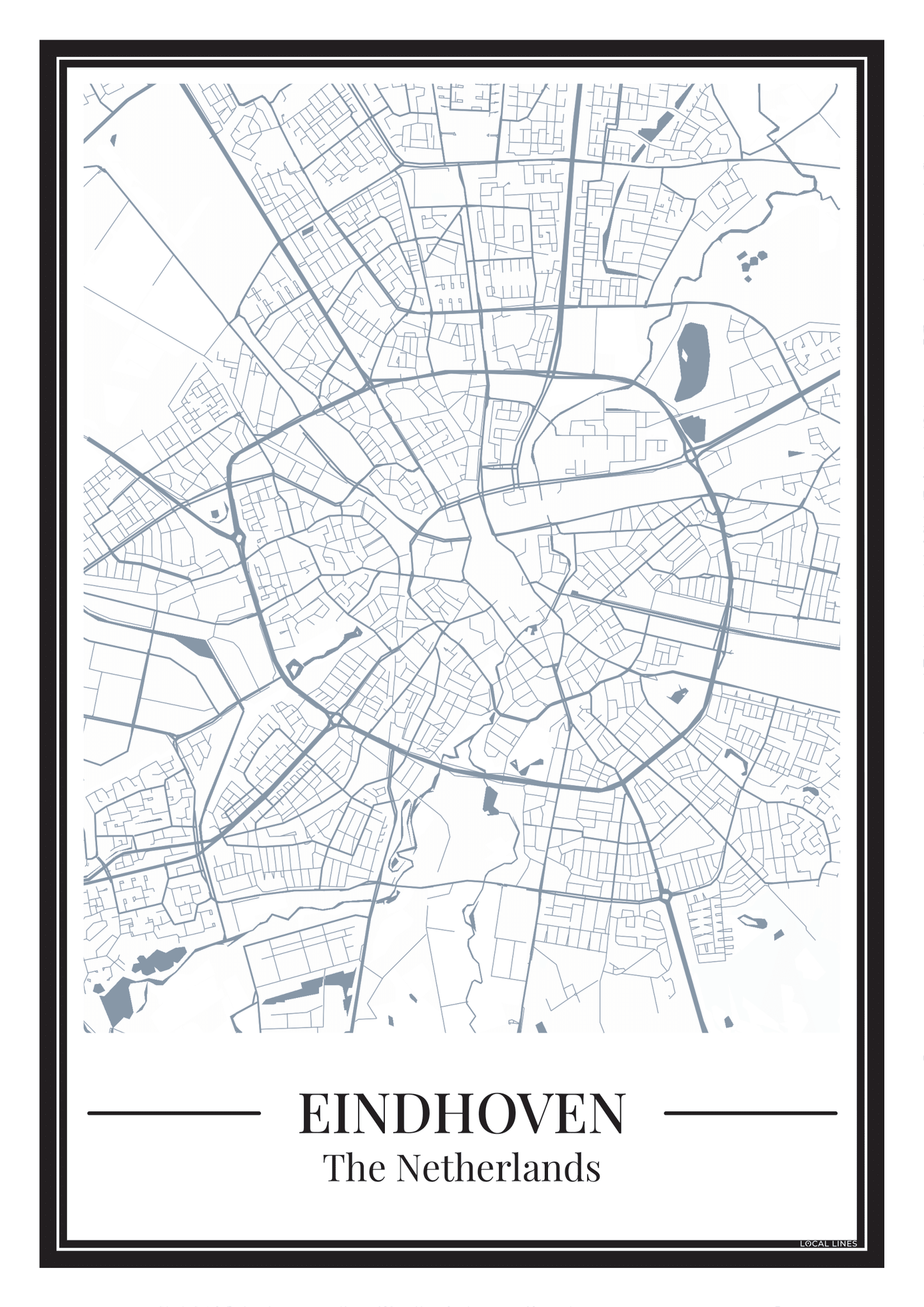 Eindhoven - Poster Slate Blue