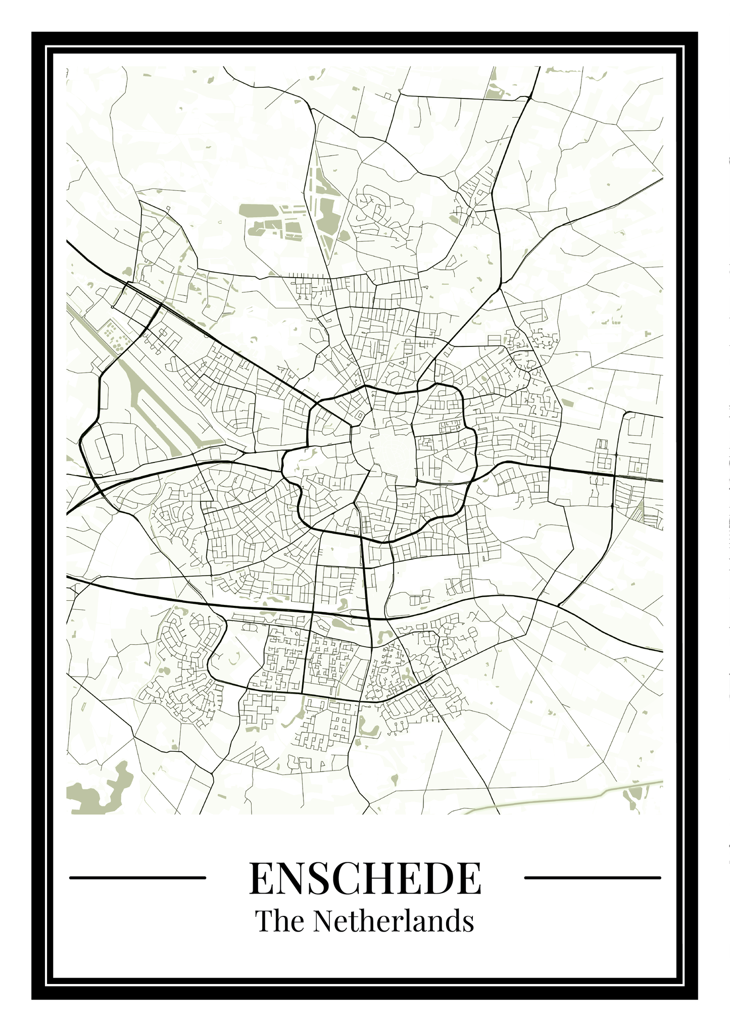 Enschede - Poster Sage Green