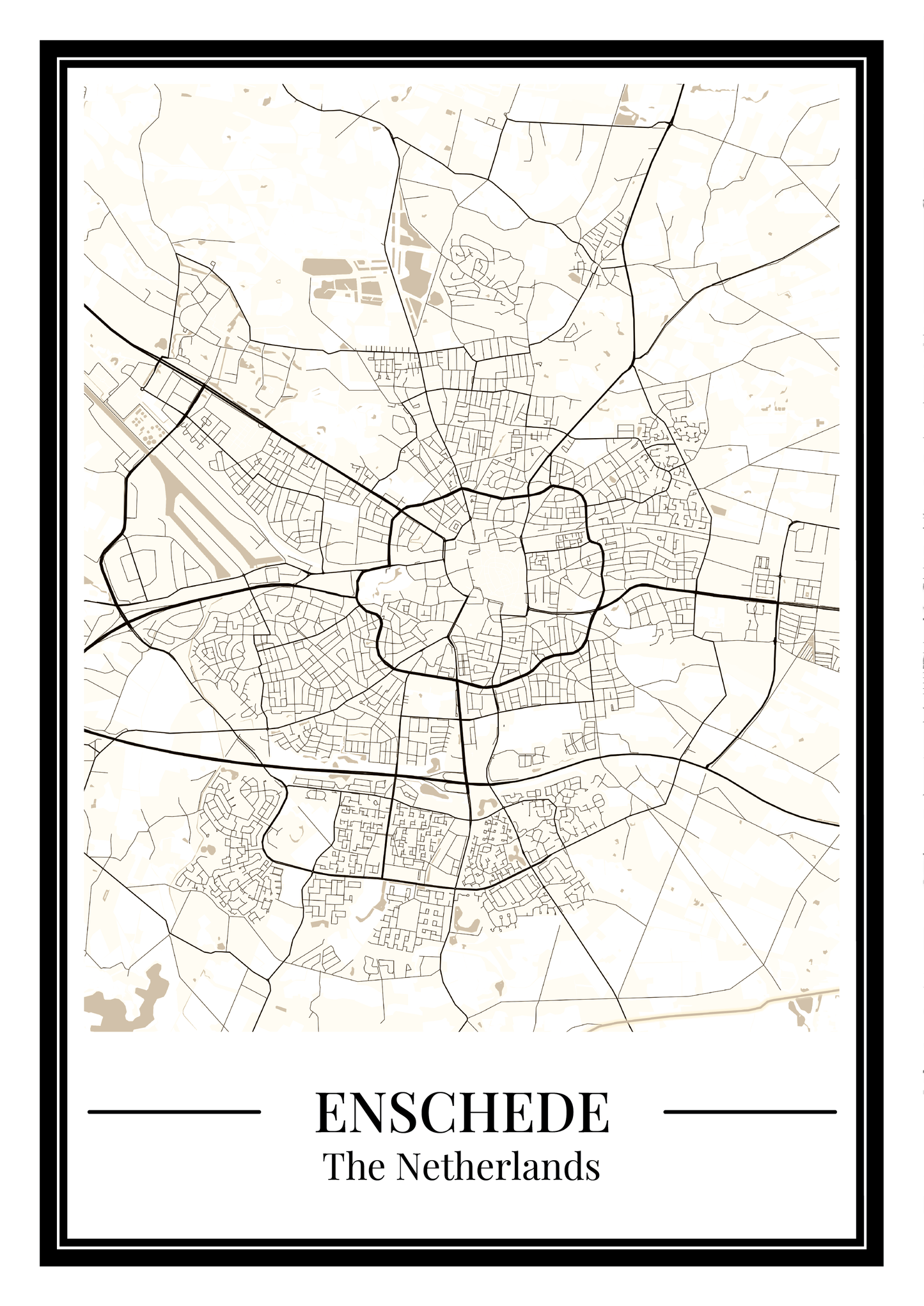 Enschede - Poster Warm Sand