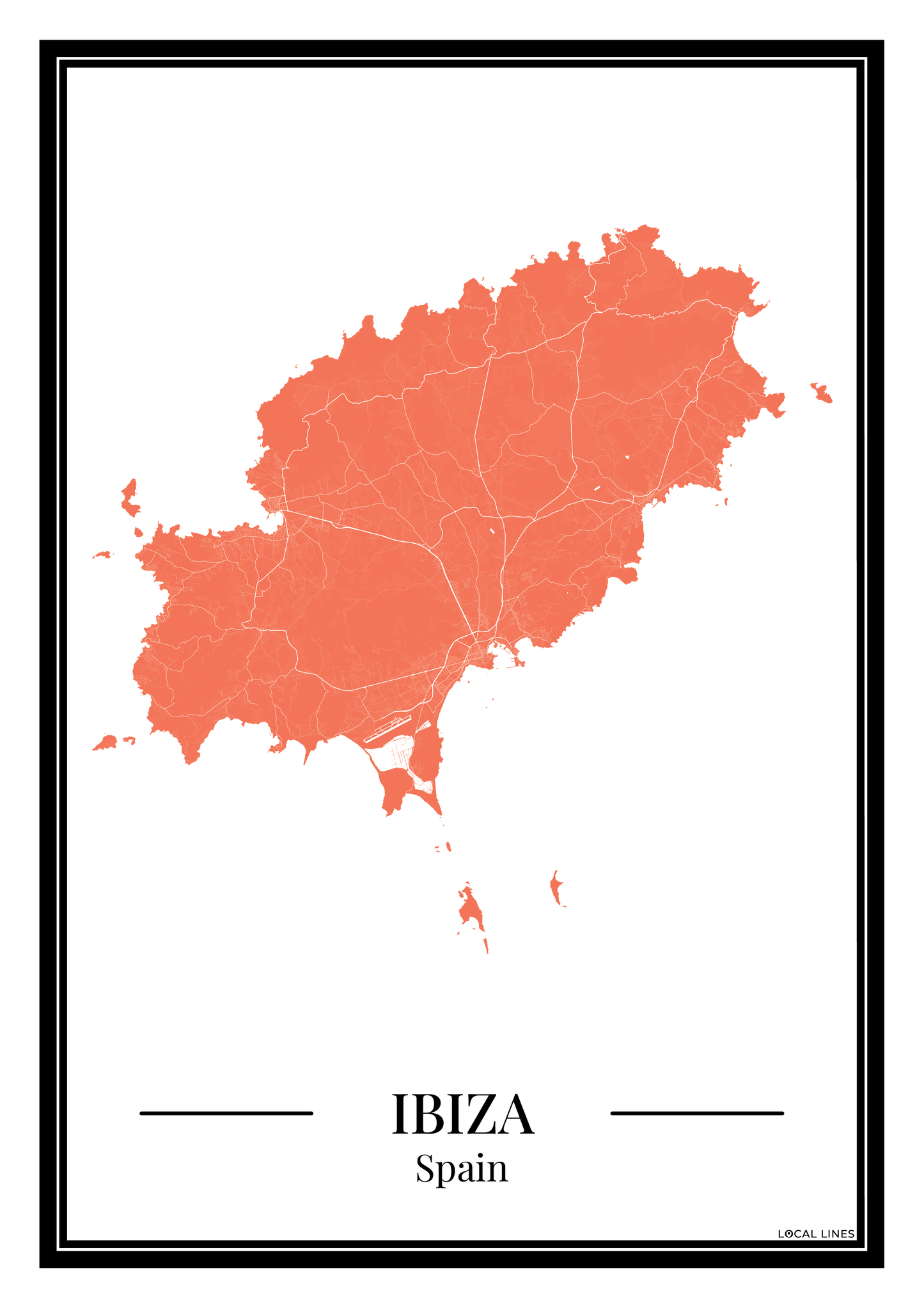 Ibiza - Poster Warm Peach