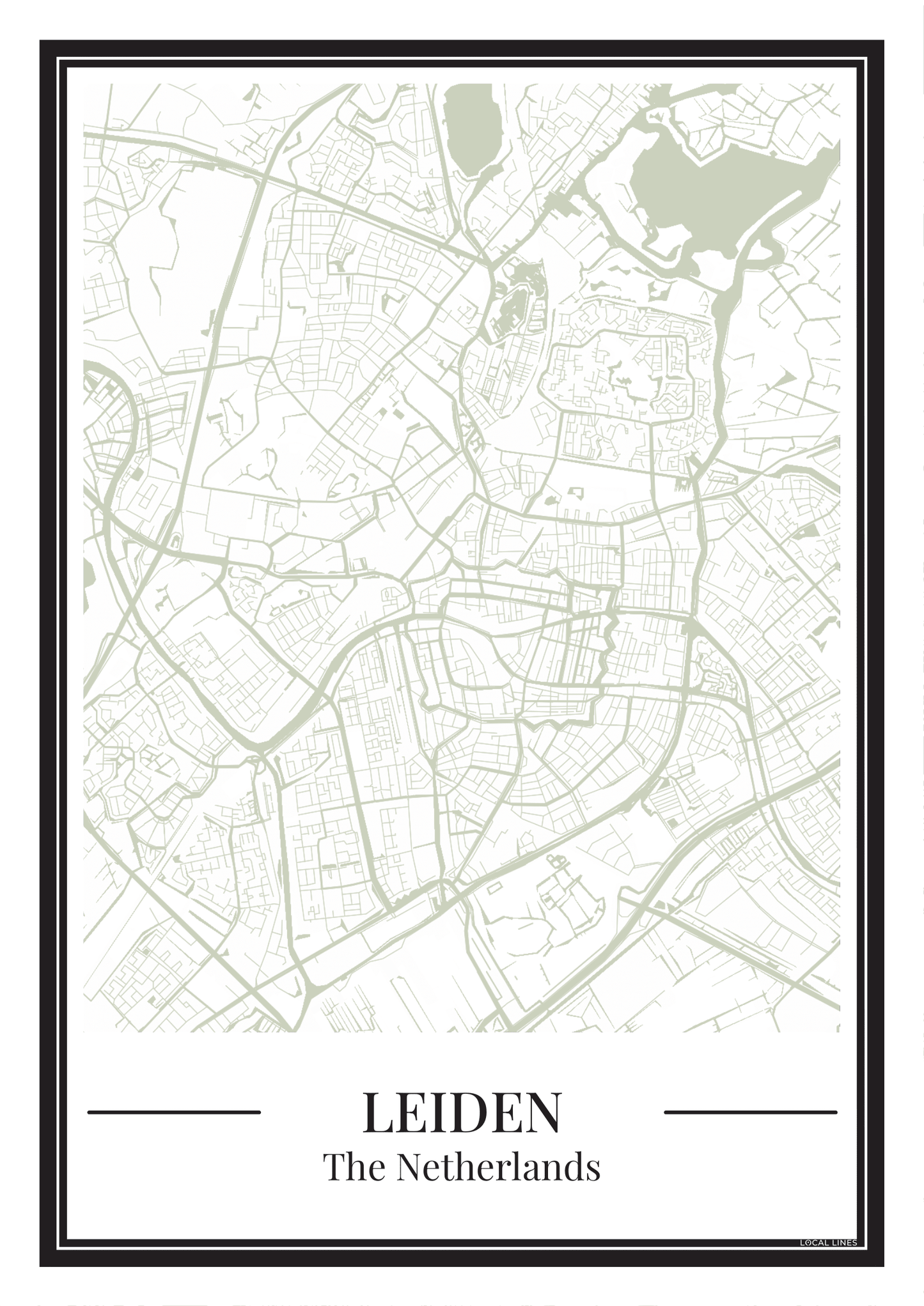 Leiden - Poster Sage Green