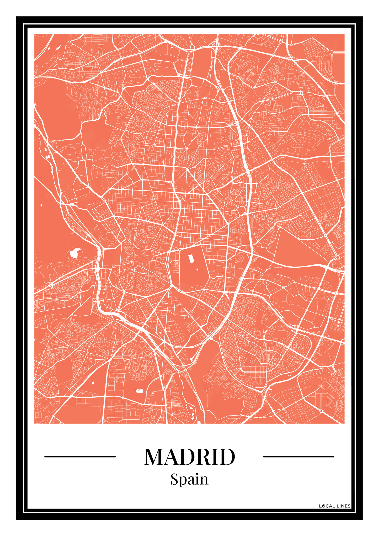Madrid - Poster Warm Peach