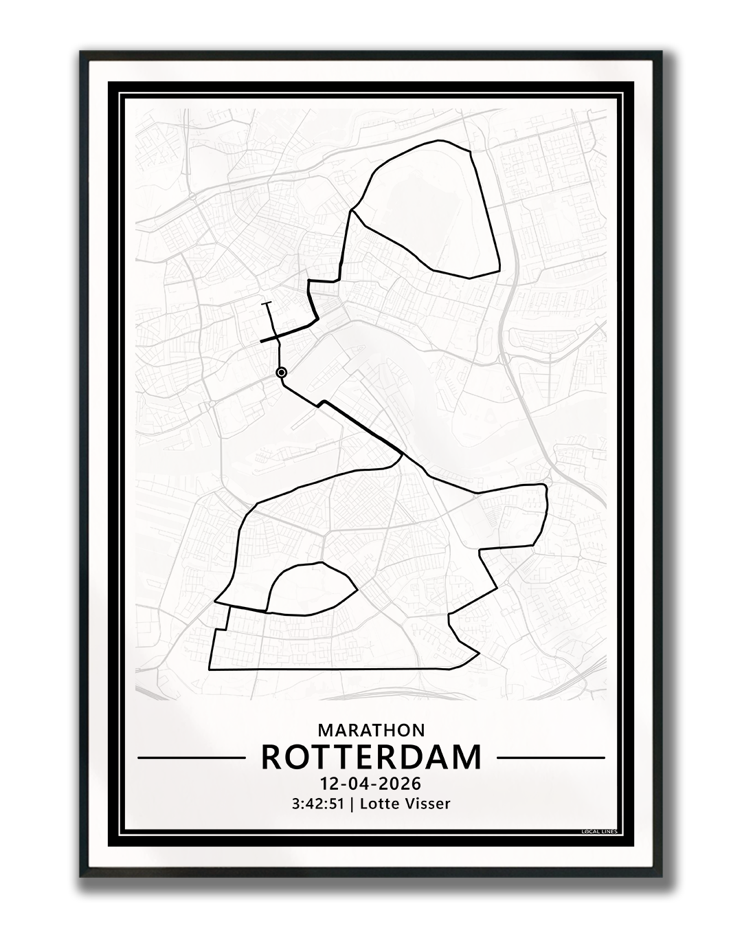 Marathon Rotterdam 2026 hardloopposter