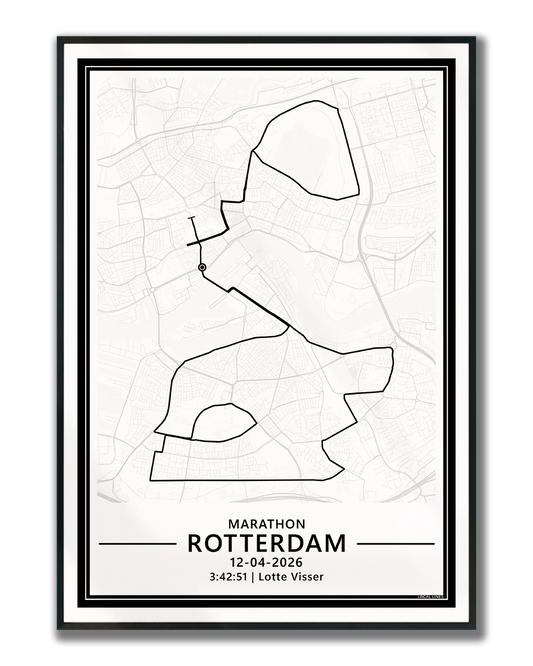 Marathon Rotterdam 2026 hardloopposter