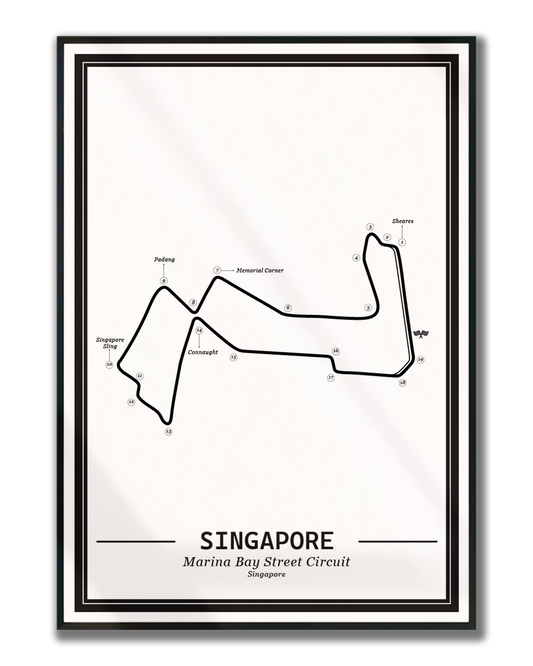 Poster Marina Bay Singapore Formule 1 Circuit | Wit