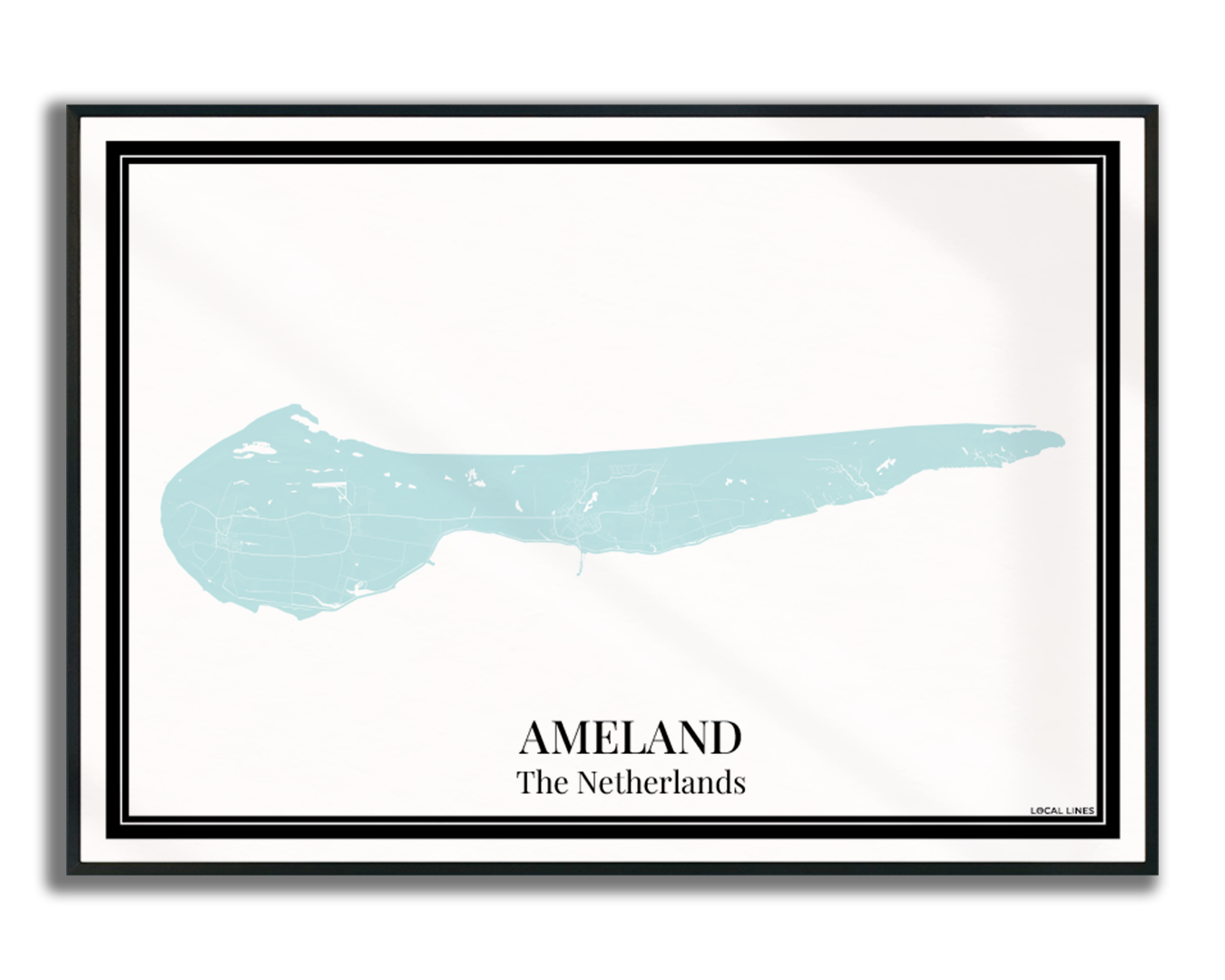 Ameland - Poster Aqua Blue