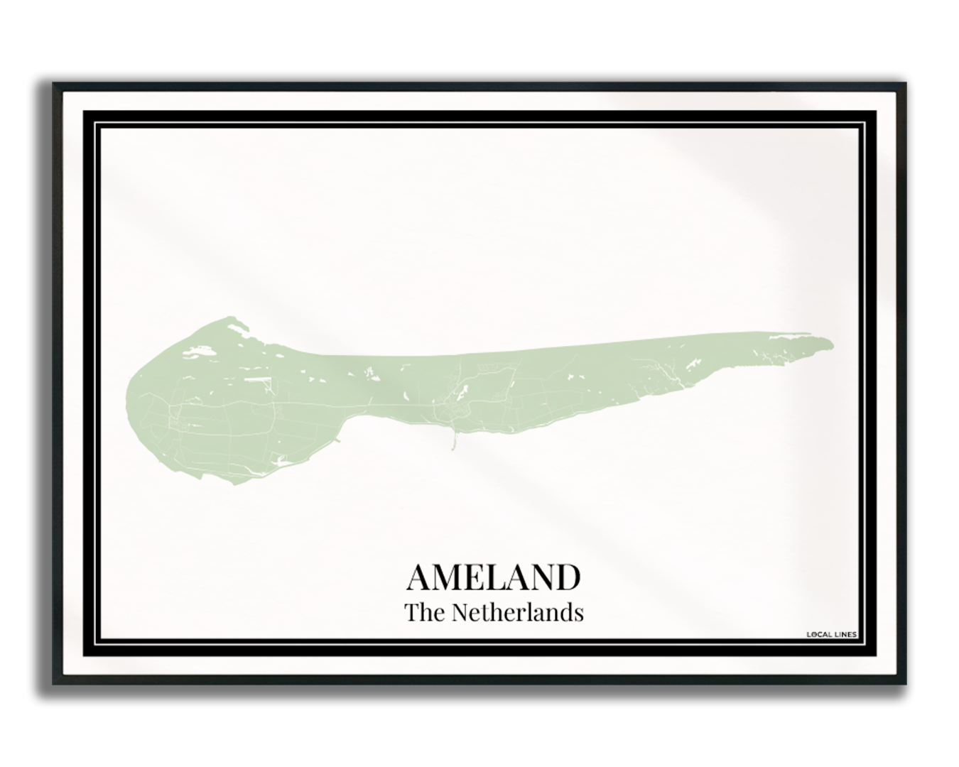 Ameland - Poster Sage Green