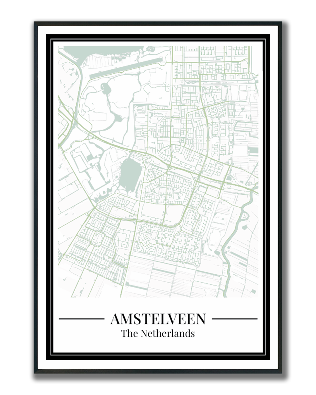 Amstelveen - Poster Sage Green