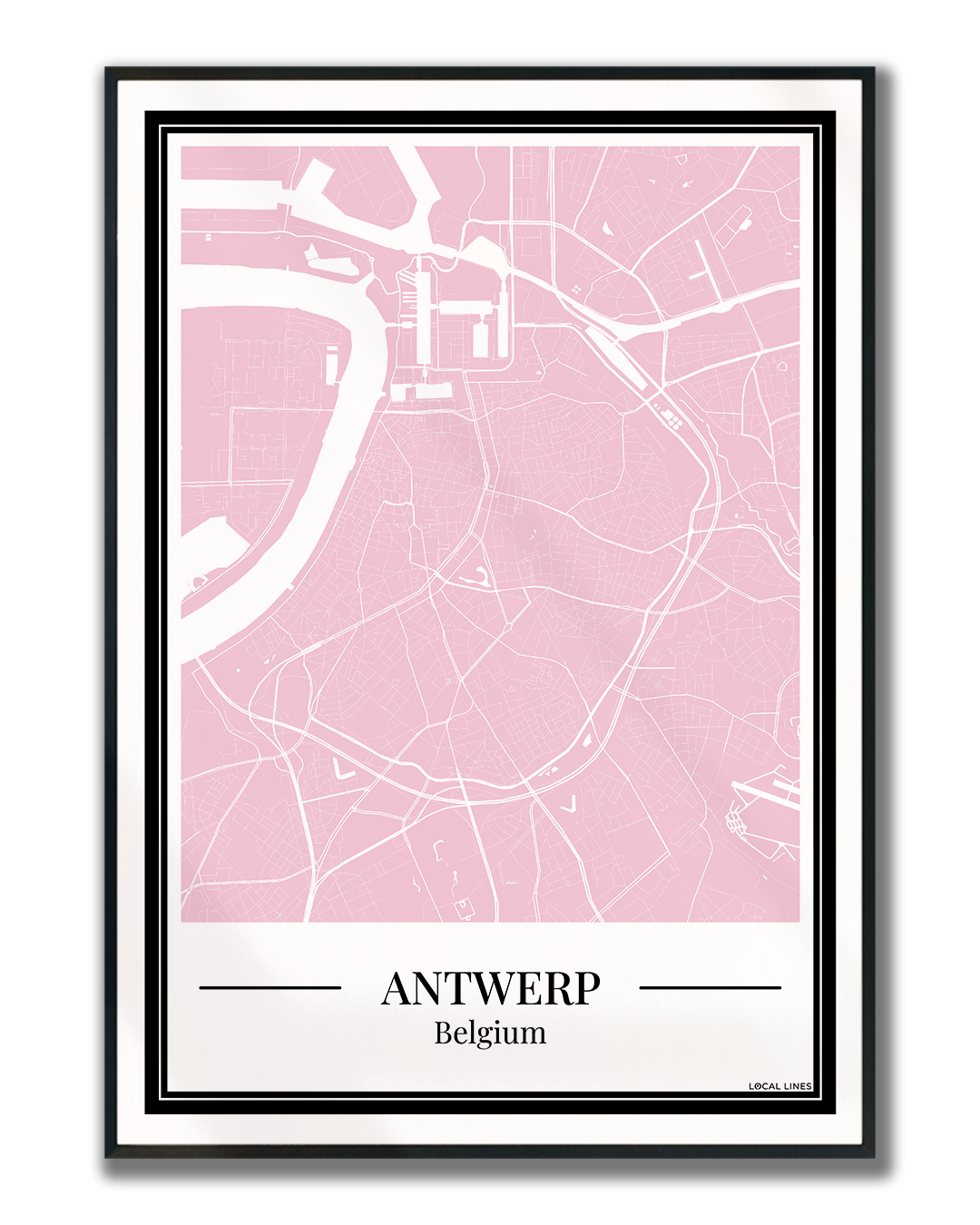 Antwerp - Poster Blush Pink