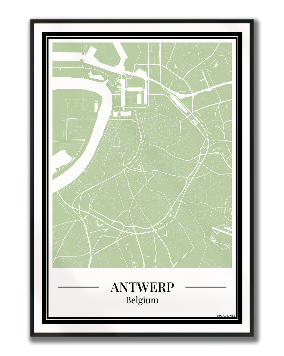 Antwerp - Poster Sage Green