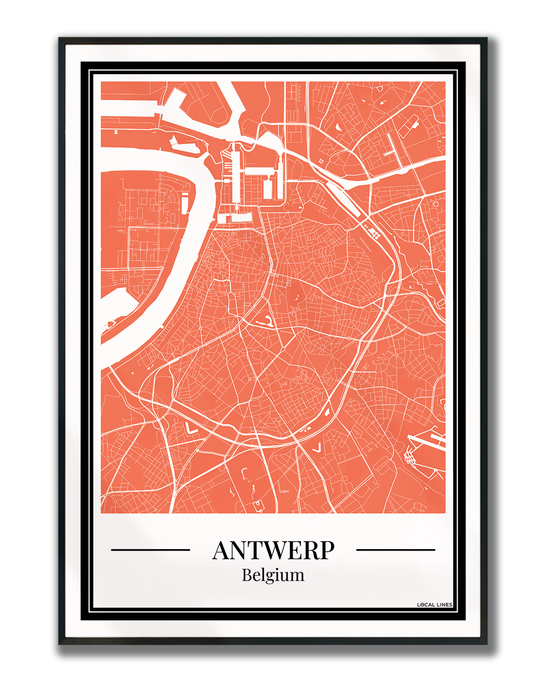 Antwerp - Poster Warm Peach