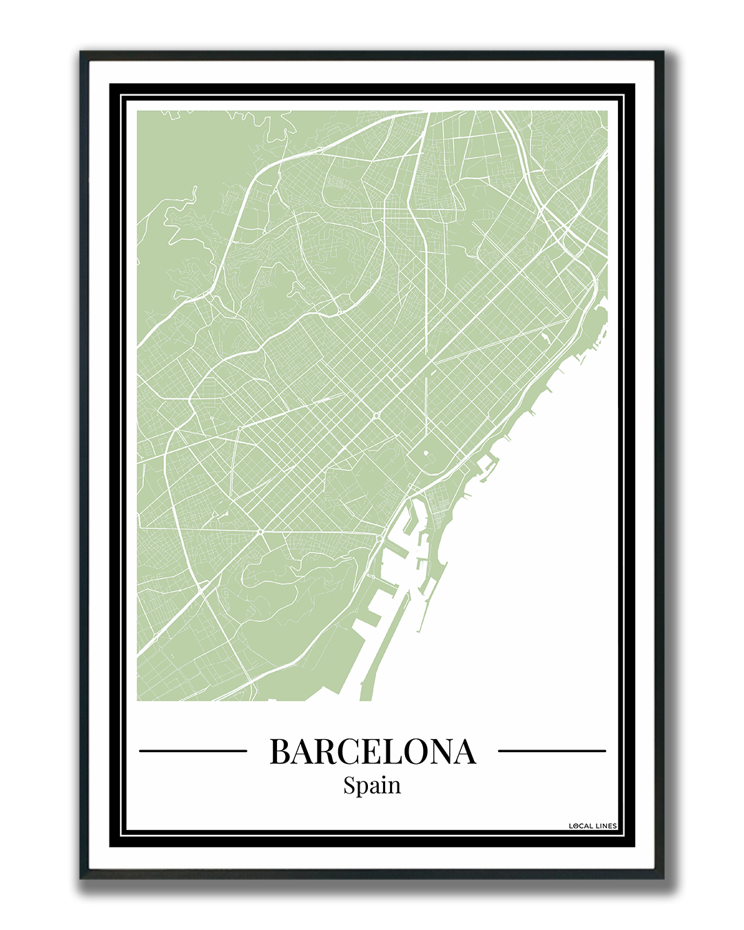 Barcelona - Poster Sage Green