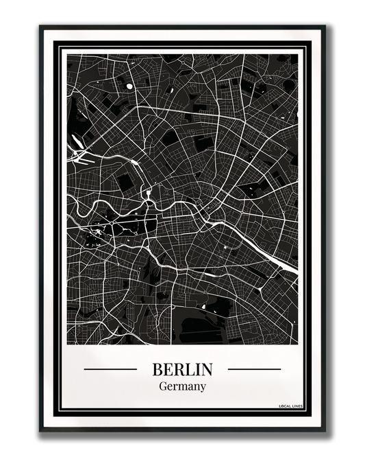 Poster Berlijn | Stadskaart