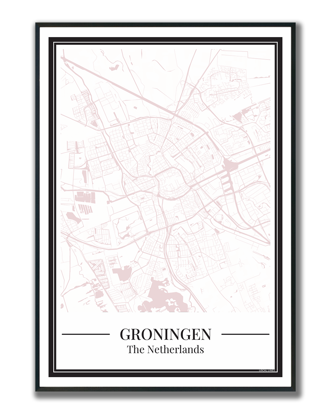 Groningen - Poster Blush Pink