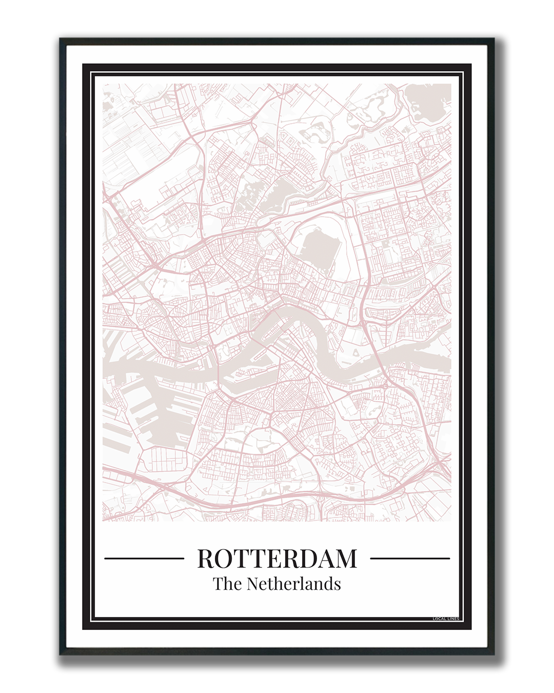 Rotterdam - Poster Blush Pink