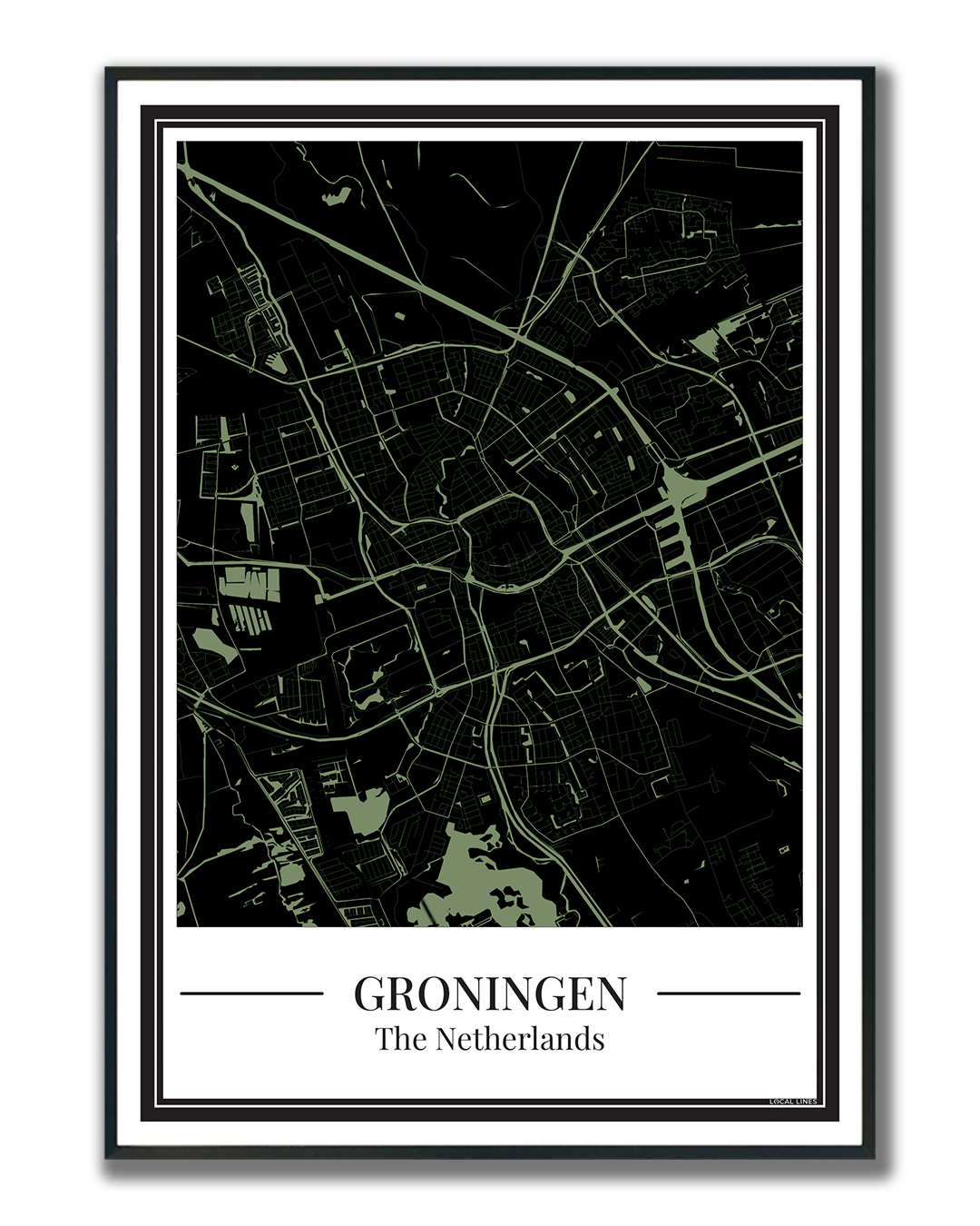 Groningen - Poster Cool Mint