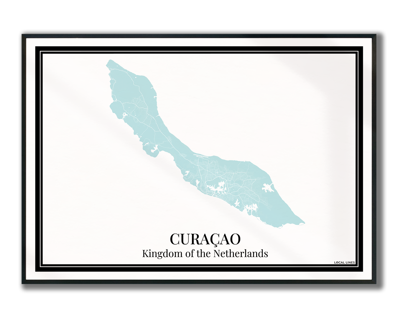 Curaçao - Poster Aqua Blue