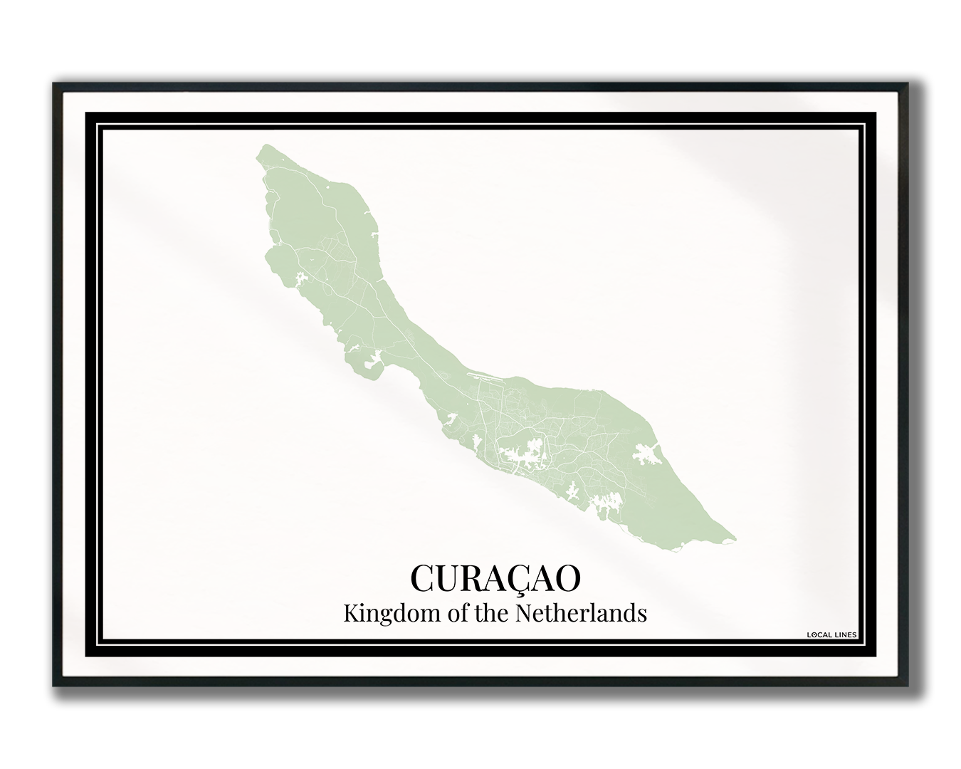 Curaçao - Poster Sage Green