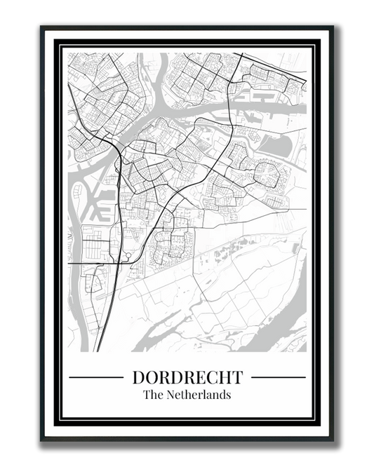 Poster Dordrecht | Stadskaart