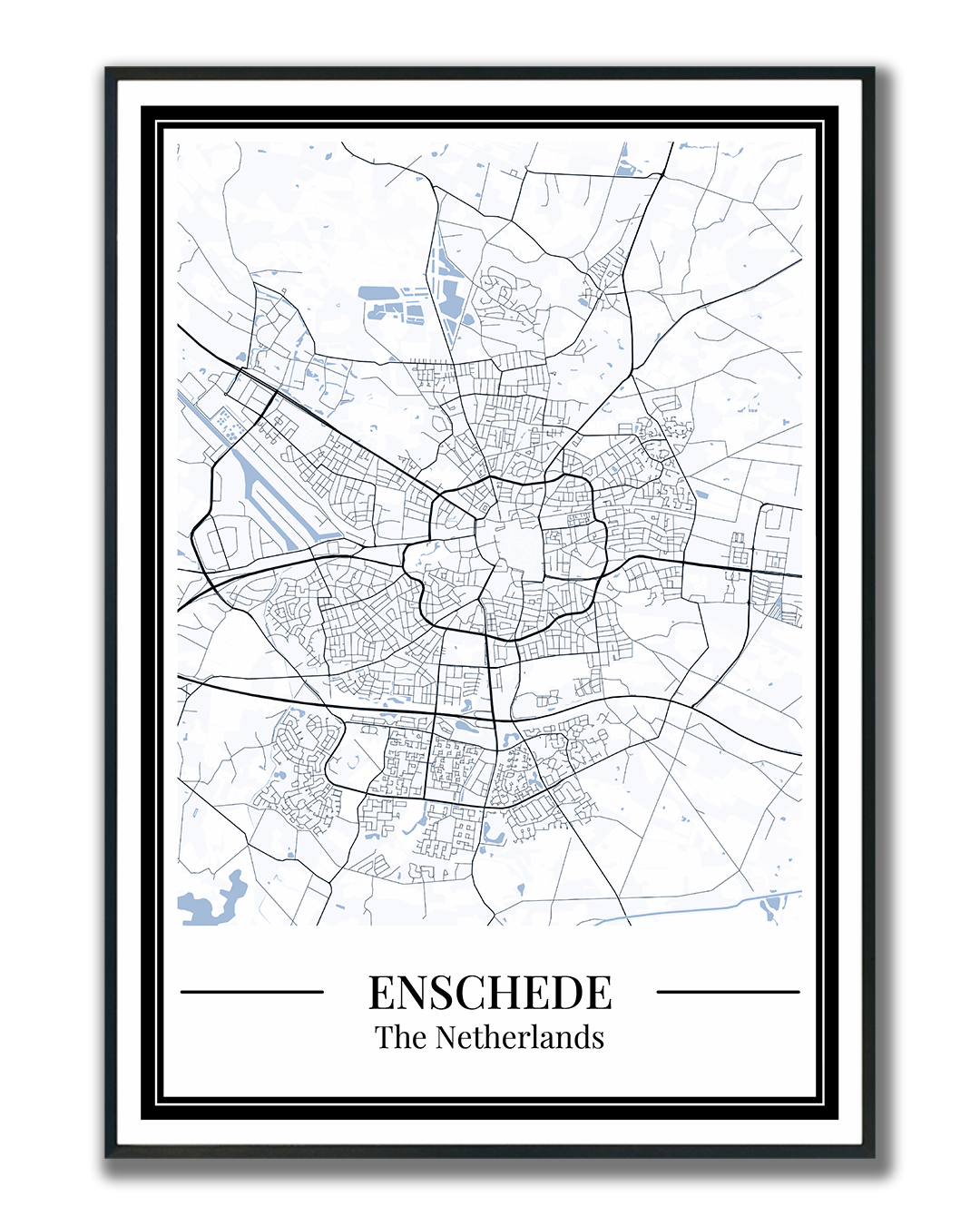 Enschede - Poster Slate Blue