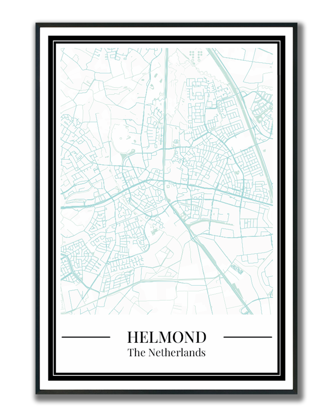 Helmond - Poster Aqua Blue
