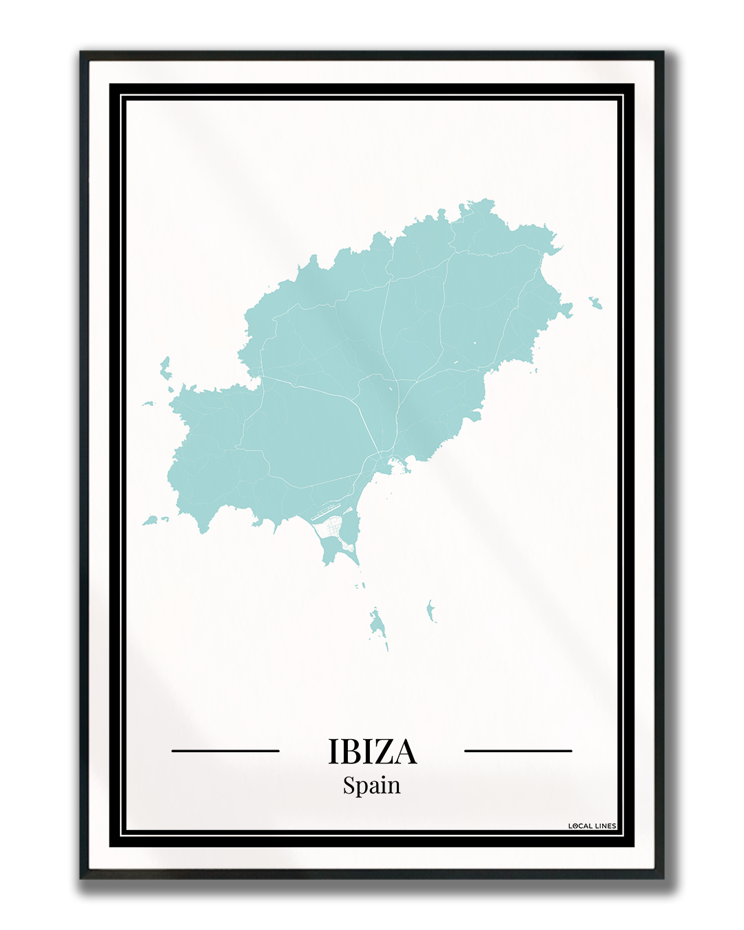 Ibiza - Poster Aqua Blue