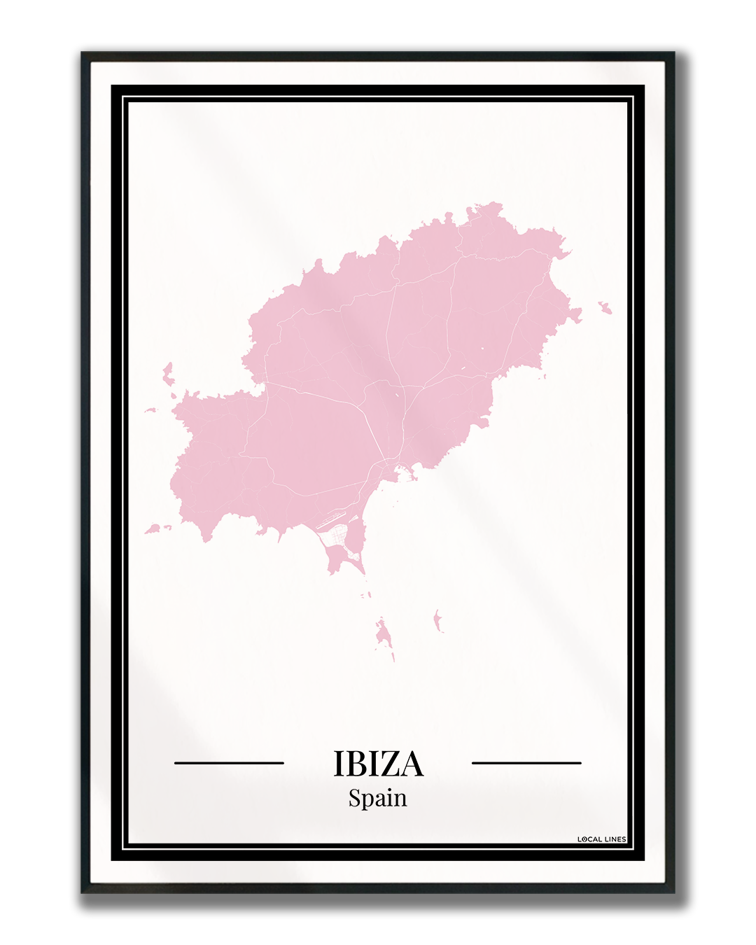 Ibiza - Poster Blush Pink