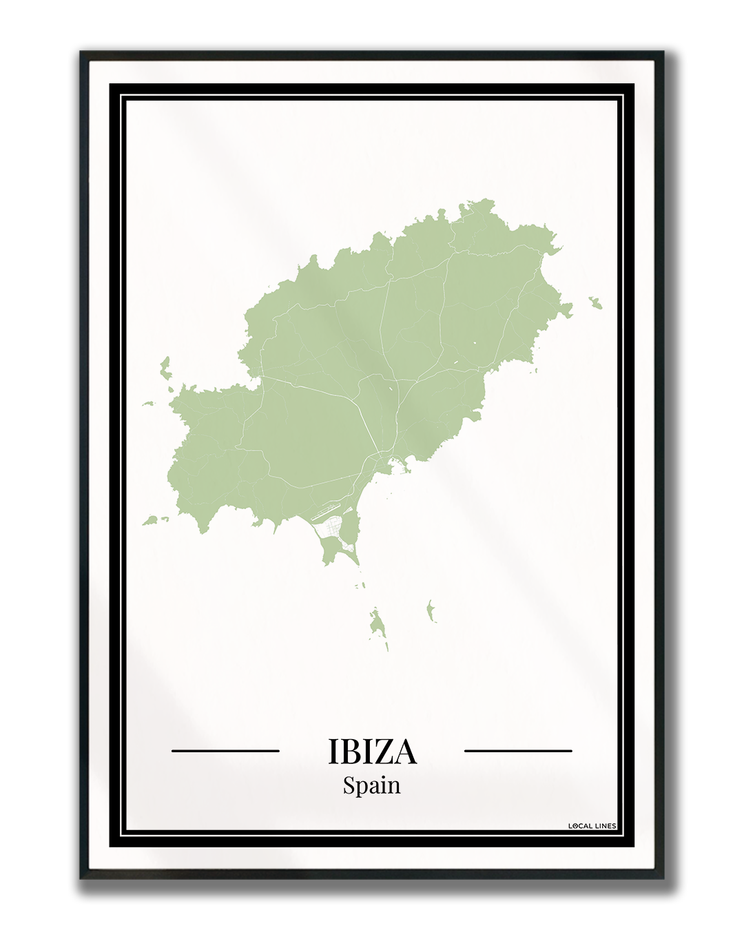 Ibiza - Poster Sage Green
