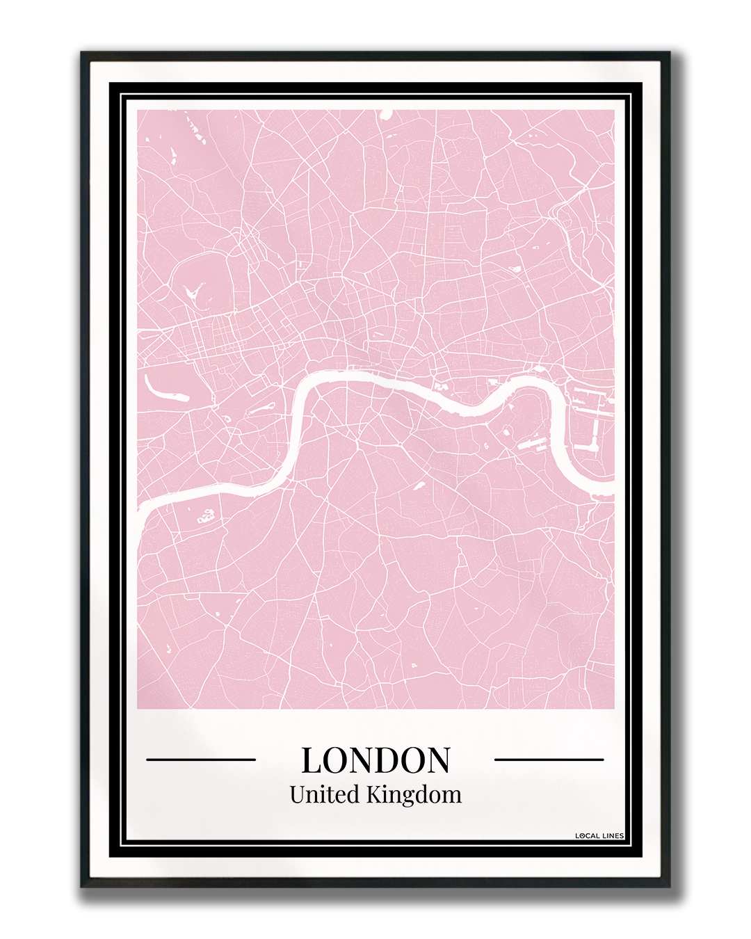 London - Poster Blush Pink