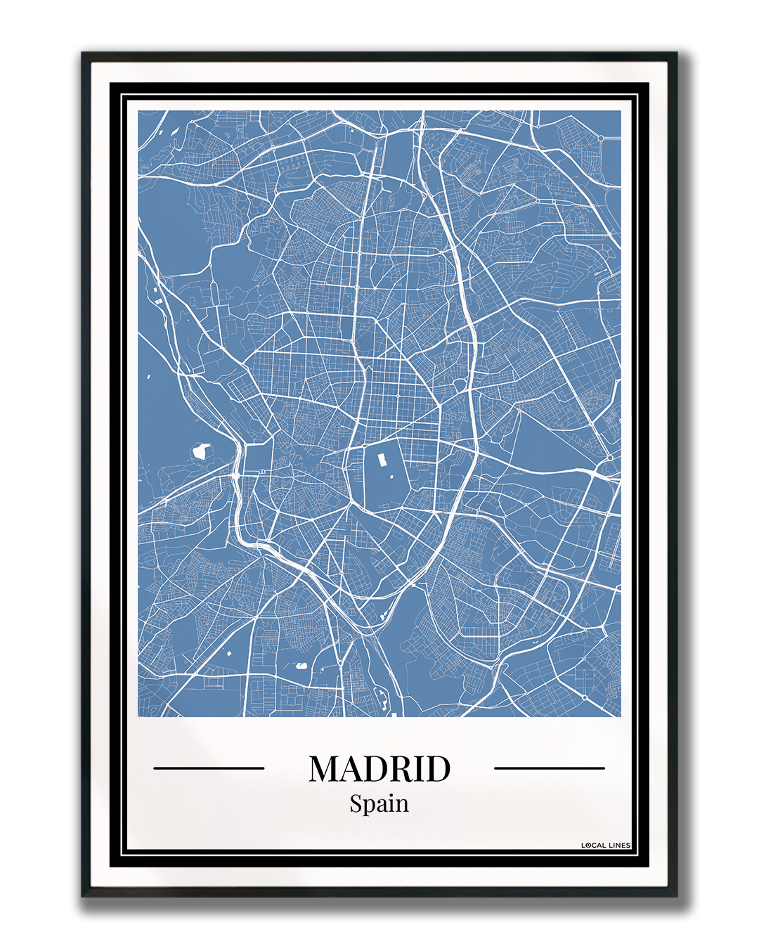 Madrid - Poster Slate Blue