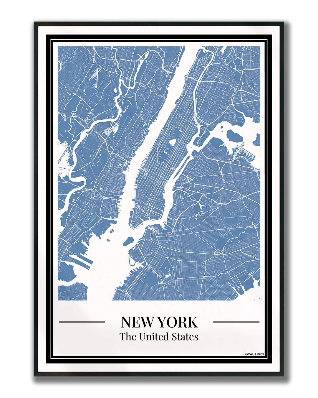 New York City - Poster Slate Blue