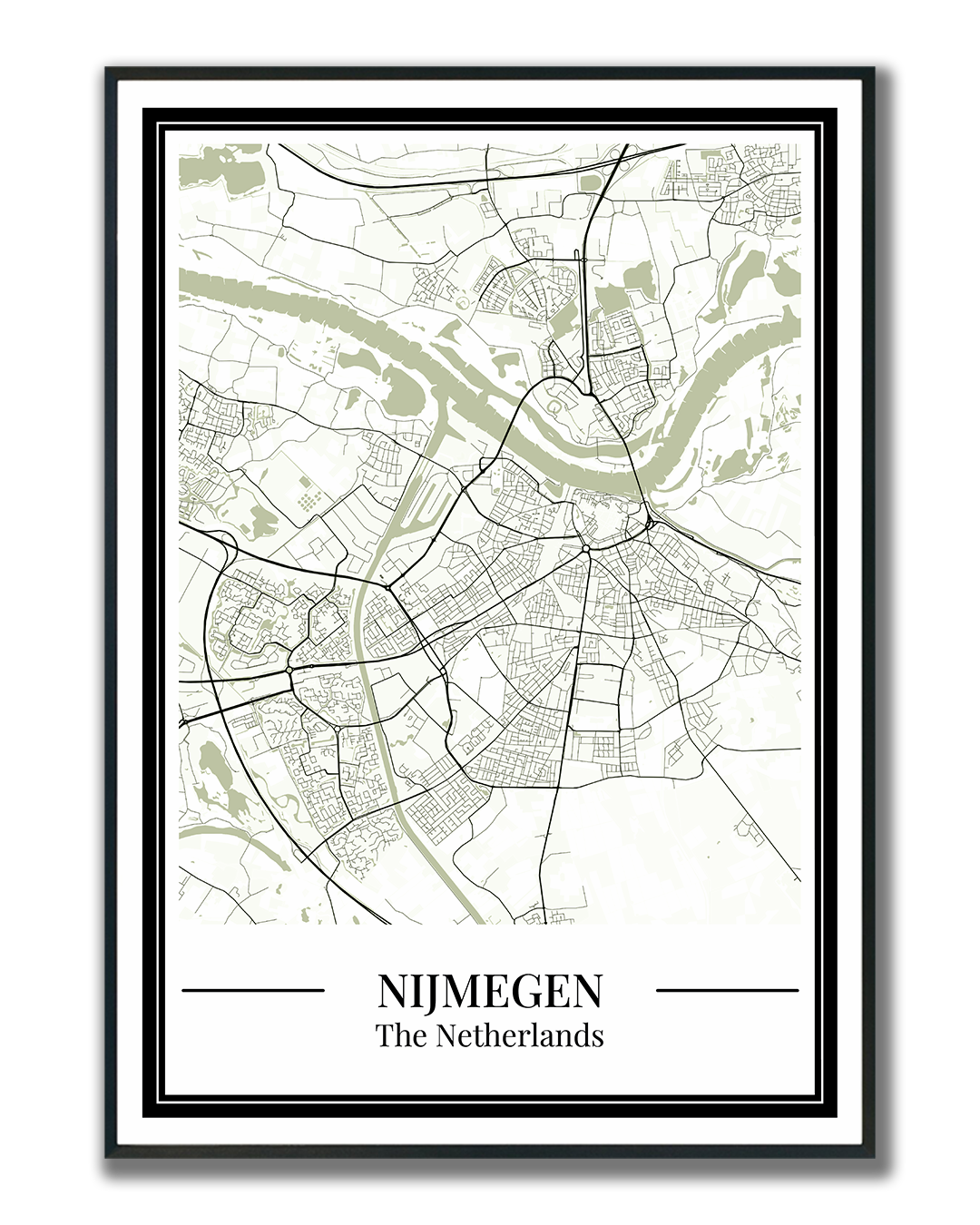Nijmegen - Poster Sage Green