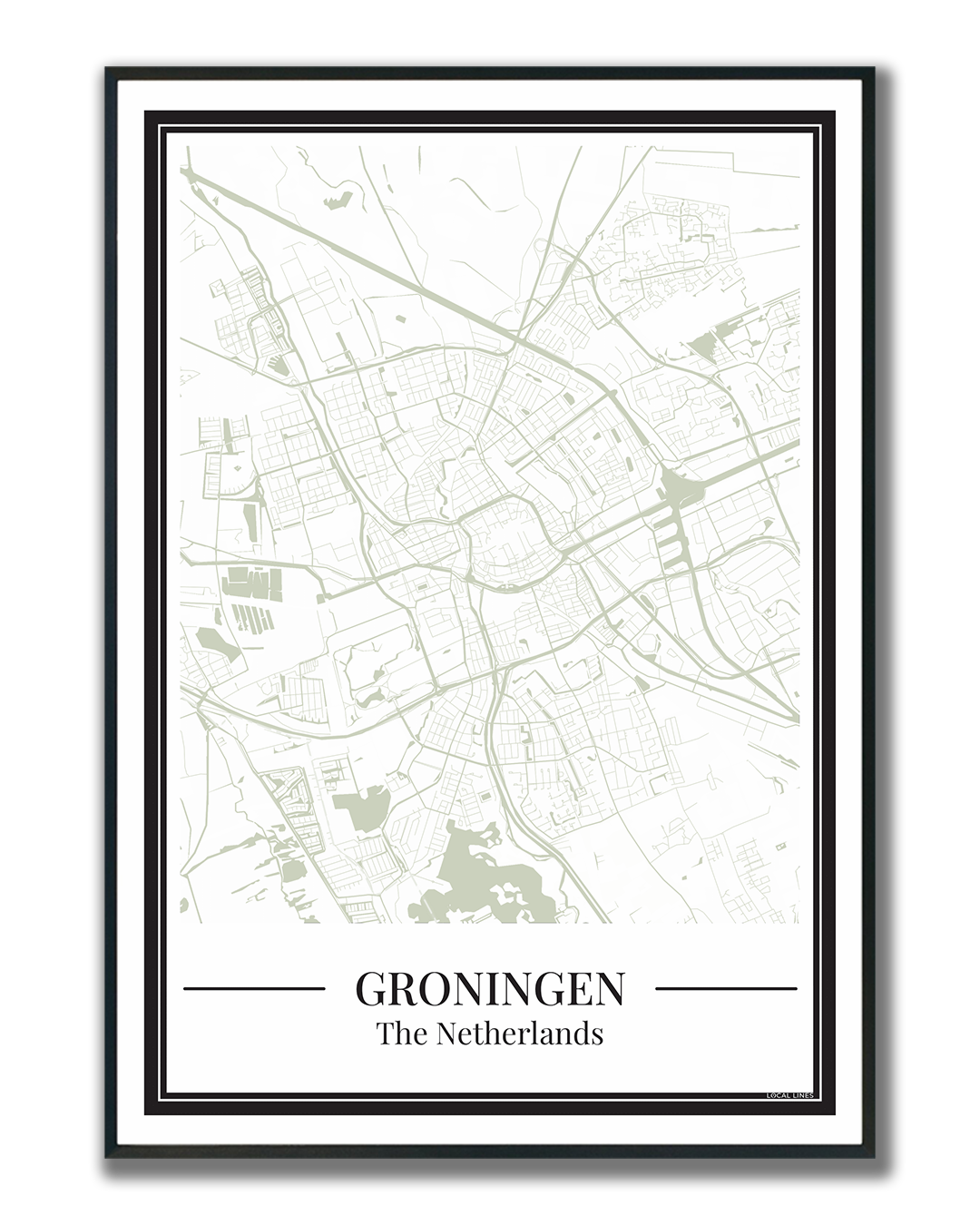 Groningen - Poster Sage Green