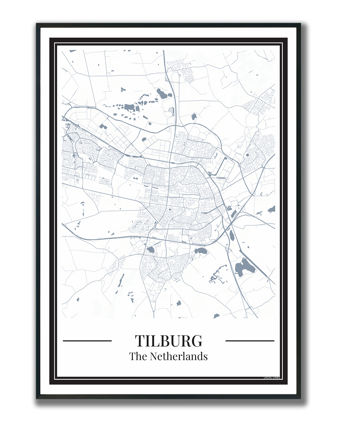 Tilburg - Poster Slate Blue